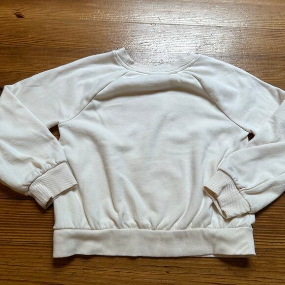 Cat & Jack cream Christmas red Merry lettering crew sweatshirt SIZE 8 - Picture 5 of 5